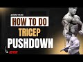 How To Tricep Pushdown Dorian Yates