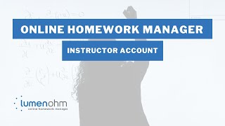 Lumen OHM Instructor Account Request & Login