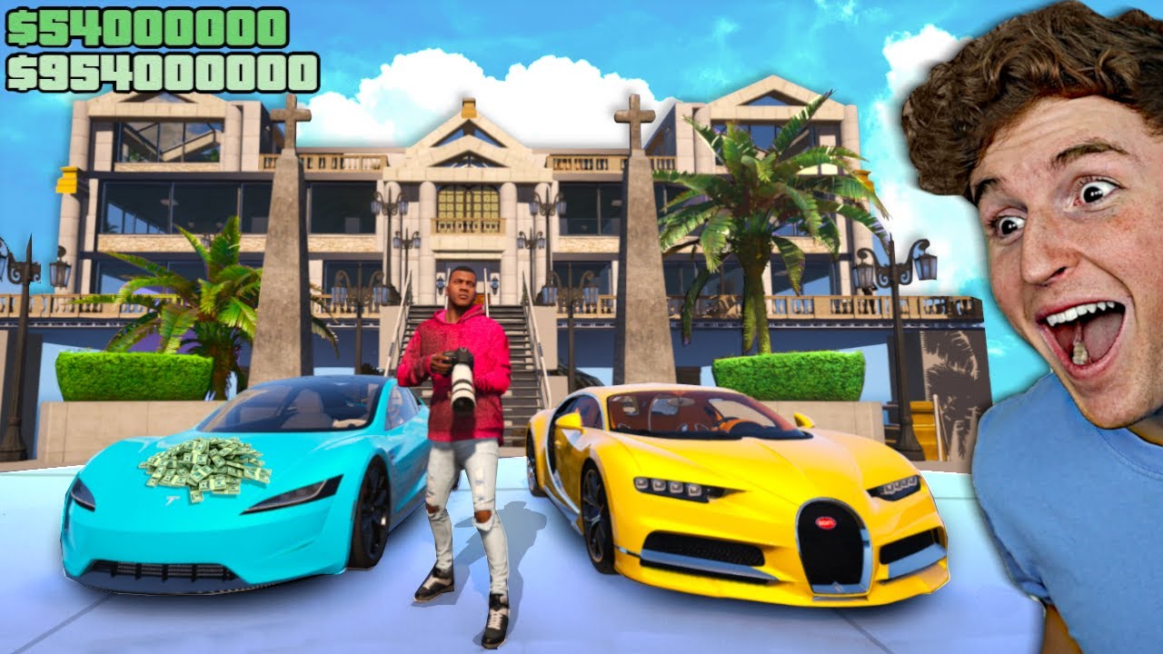 Playing GTA 5 As The RICHEST YouTuber.. (Mods)