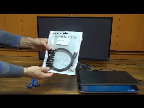 Unboxing and test of Sonorous HDMI cable in Full 3D HD