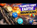 Mountains On Earth Planets Travel Learn Geography For Kids With Solar System Friends