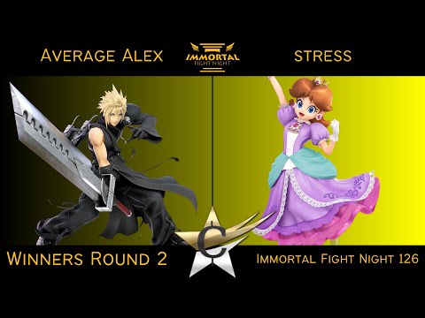 Immortal Fight Night 126 Winners Round 2 - Average Alex (Cloud) vs stress (Daisy) Smash Ultimate - S