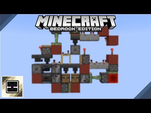 Minecraft Bedrock Tutorial: Fixed 1-Wide Tileable Shulker Box Unloader