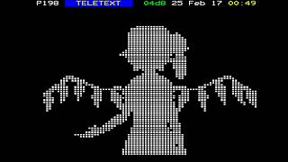 Bad Apple Teletext (Touhou demo) for the BBC Micro