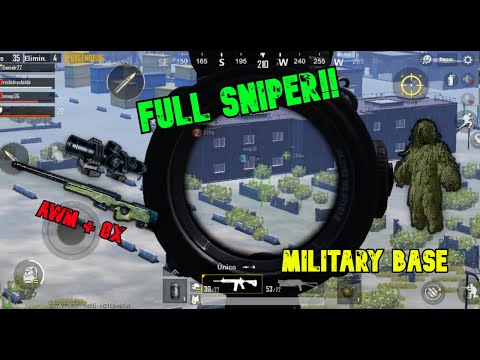 FULL SNIPER!! in Sosnovka Military Base ll PUBG MOBILE ll Gameplay Walkthrough