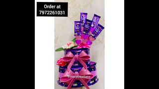 Chocolate bouquet/Diarymilk bouquet/Chocolate tower bouquet/chocolate box/rakshabandhan gifts #diy❤️