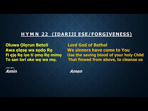CCC Hymn 22 (Oluwa Olorun Beteli)  CCC,Redemption Parish Winnipeg.Canada