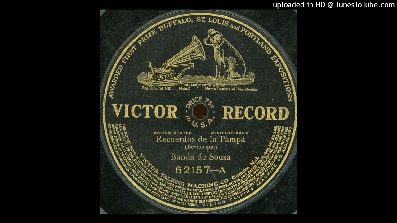 Recuerdos de la pampa (t)  Alfredo Bevilacqua  Banda de Sousa  B 3765-4  07-09-06  Victor 62.157-A