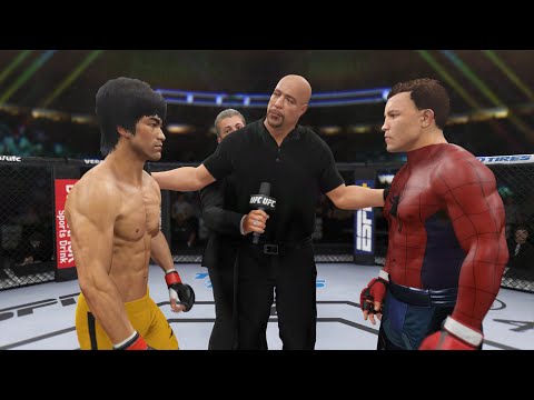 Bruce Lee vs. Spider-Man - EA Sports UFC 4 - Epic Fight 🔥🐲
