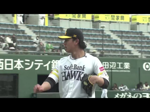 【ファーム】3者連続三振‼ ホークス・岩井俊介 1イニングをパーフェクトに抑える好リリーフ‼ 2025年3月30日 福岡ソフトバンクホークス 対 オリックス・バファローズ