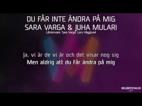 Sara Varga och Juha Mulari - "Du får inte ändra på mig"