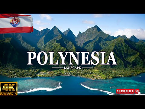 FLYING OVER POLYNESIA 4K UHD | Relaxing Music Along With Beautiful Nature Videos | 4K Video UltraHD