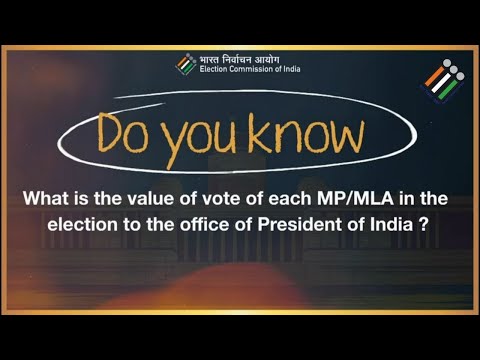 Watch this video to find the value of votes of MPs and MLAs in the Presidential Elections 2022