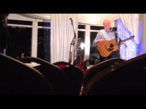 Sean Cannon singing the sick note. The strand hotel Ballyliffen Aug 2015