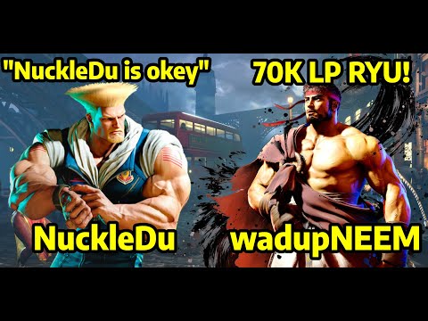 Street Fighter 6 ➥ NuckleDu (GUILE ガイル) VS wadupNEEM (RYU) 4K Master Ranks