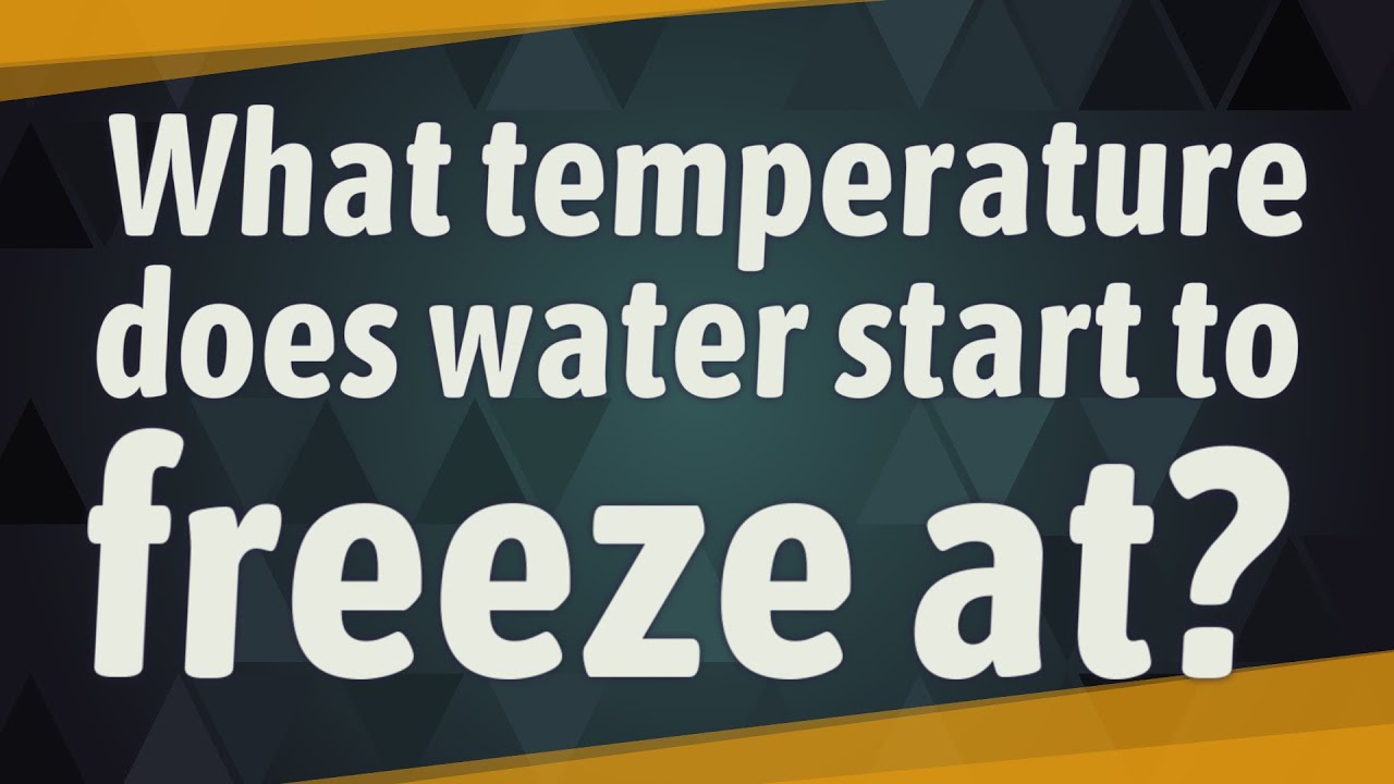 At what temperature does sea water freeze Celsius? Tipseri