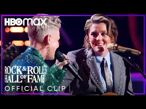 Pink & Brandi Carlile Perform "Coat Of Many Colors" | Rock and Roll Hall of Fame 2022 | HBO MAX