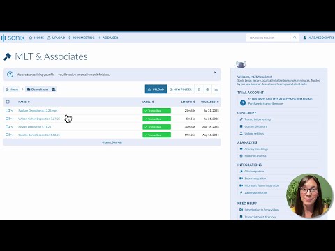 Sonix for Legal: Fast, Accurate Transcription Built for Law Firms