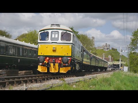 Spring 2022 Diesel Gala Part 1 - Swanage Preserved Railway - Class 25, 31, 33, 37, 44, 46 & 50