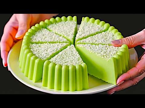 Only milk, apple, and banana! Quick dessert in 5 minutes! No oven, no gelatin!