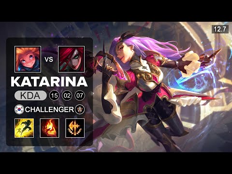 Katarina vs Zoe Mid - KR Challenger - Patch 12.7 Season 12