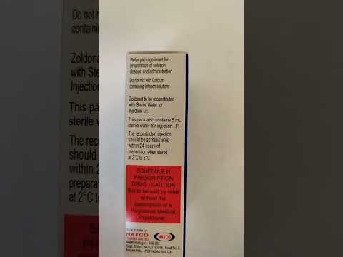 Zoldonat zoledronate 4mg injection