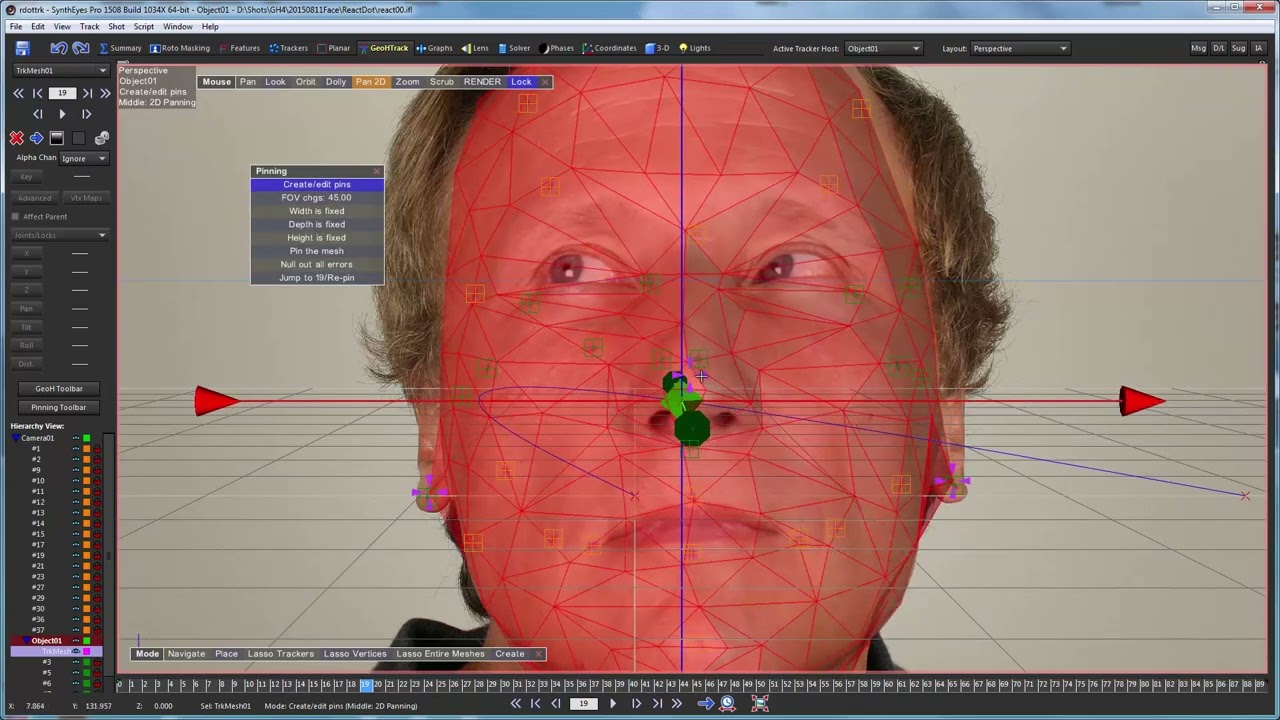 SynthEyes: Problem solving with Geometric Hierarchy Tracking