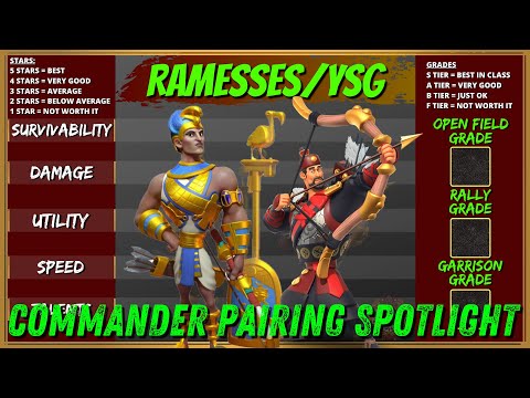 COMMANDER PAIRING SPOTLIGHT - RAMESSES + YSG - RISE OF KINGDOMS