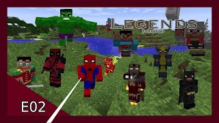 Nightwing and Mark IV Iron man! Minecraft Legends Mod+ - E2