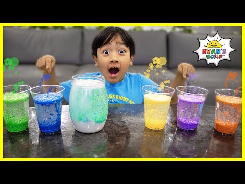 Easy DIY Science Experiment for Kids Rainbow Snowstorm in a Jar!!!