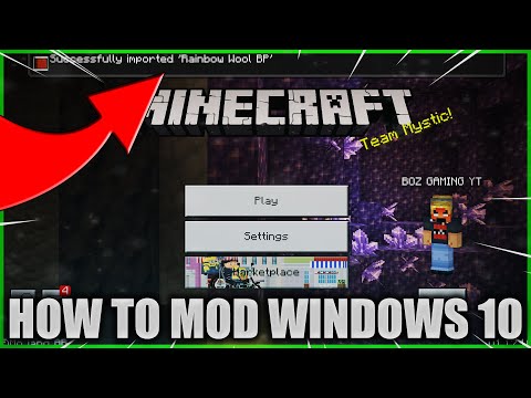 How to DOWNLOAD MODS in MINECRAFT WINDOWS 10 EDITION!