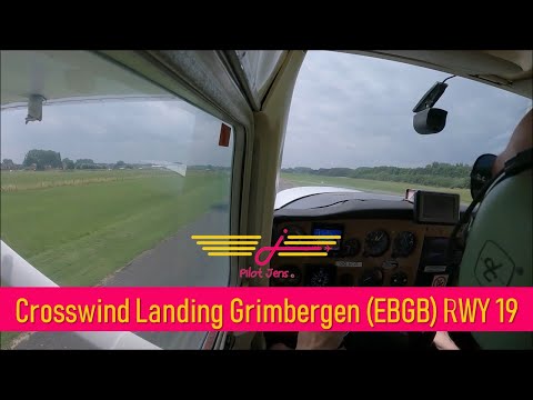 Gusty Crosswind Landing Grimbergen (EBGB) Runway 19