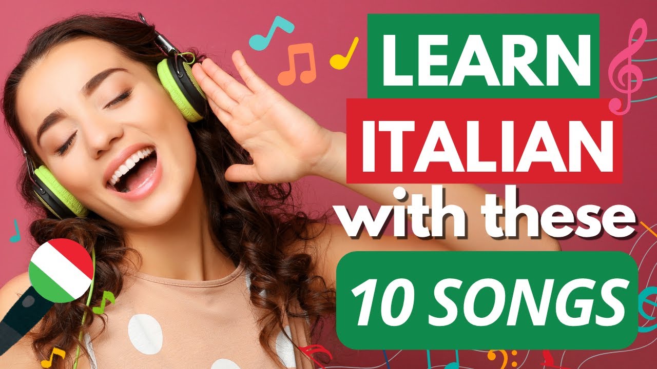 🎤 Learn Basic Italian: 10 Easy Italian Songs With Lyrics || English | Italian