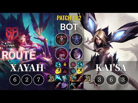 SB Route Xayah vs Kai'Sa Bot - KR Patch 11.2