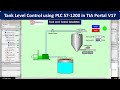Tank Level Control Using PLC S7 1200 In TIA Portal V17 SCADA Siemens PLC HMI Full Tutorial