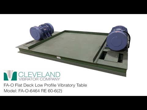 Flat Deck Low Profile Vibratory Table for Titanium Chips - Cleveland Vibrator Co.