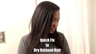 Hair Hack: How To Moisturize Dry Brittle Relaxed Hair QUICK!! Relaxed Hair