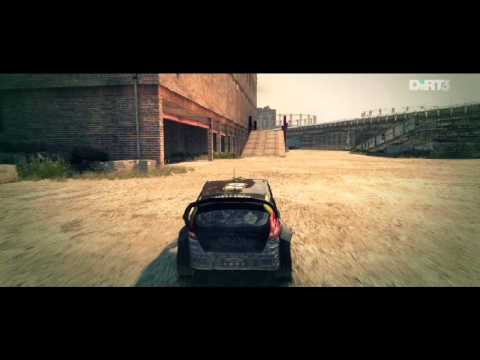 DiRT 3 TUTORIAL - POWER STATION ZONE 3 - SCAFFOLD TO PARKING LOT LEAP