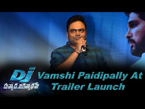 Vamsi Paidipally Speech At DJ Trailer Launch