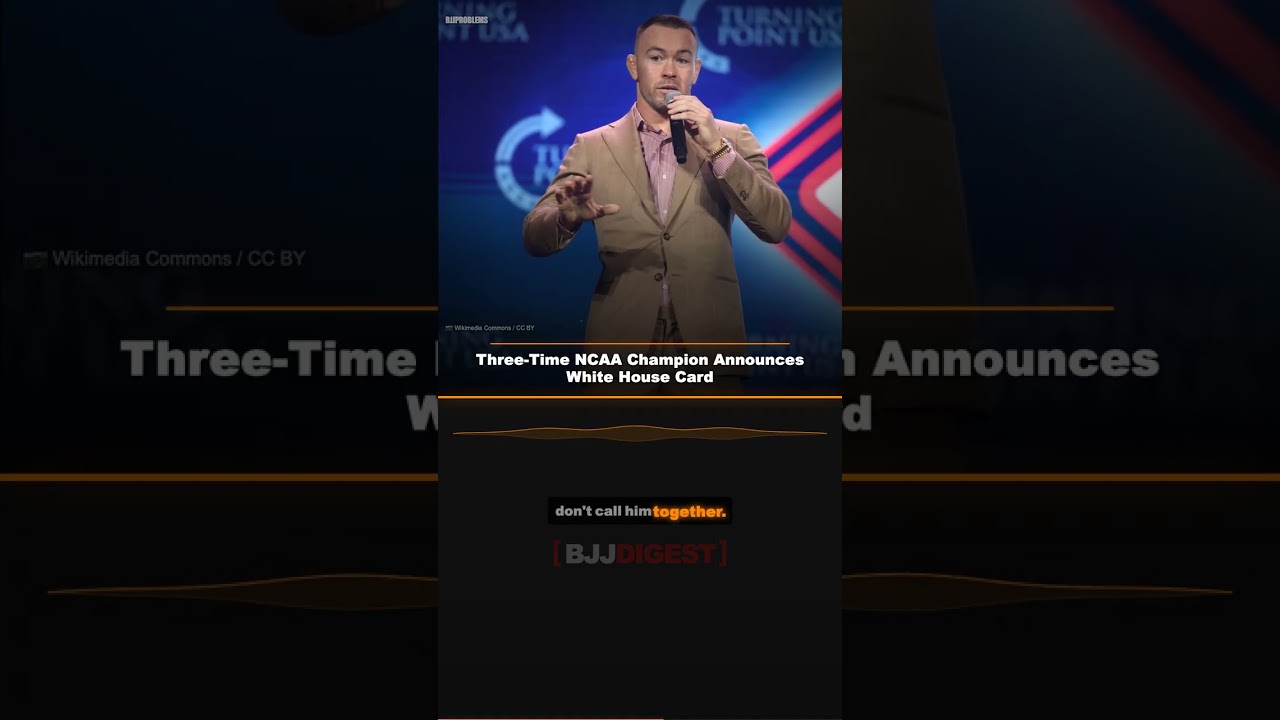 Three-Time NCAA Champion Announces White House Card #Shorts