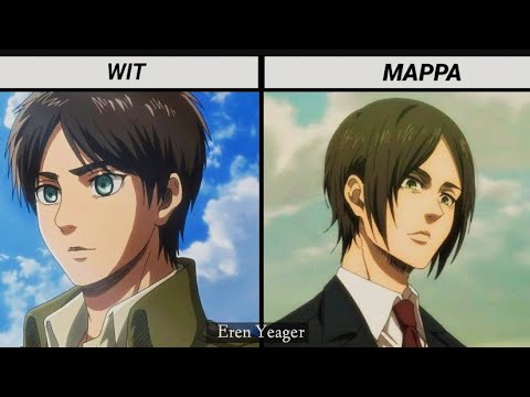 WIT STUDIO VS MAPPA COMPARISON AOT SEASON 4