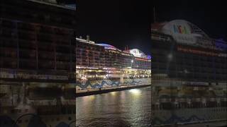 MV AIDAprima in Tallinn at night #cruiseship #aidacruises #travel #portoftallinn #shipspotting
