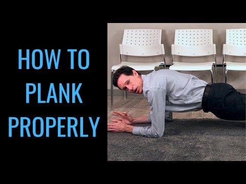 How to do a plank properly - how to plank correctly by chiropractor Bloor West Village Dr. Mackay