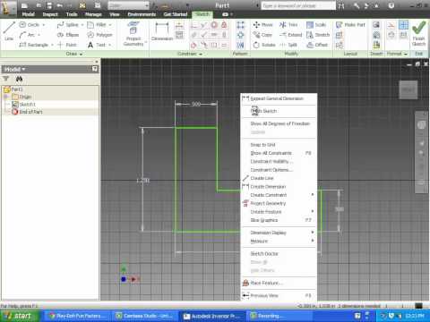 AutoDesk Inventor - Lesson 01