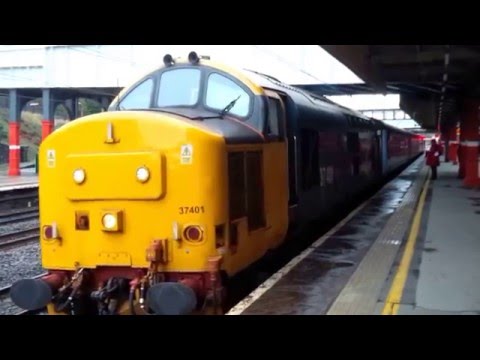 37401 departs Lancaster on 2C47 10.04 Preston - Barrow In Furness HD