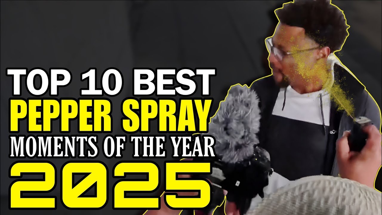 TOP 10 BEST PEPPER SPRAY MOMENTS OF 2025 | Pepper Spray Compilation | First Amendment Audit