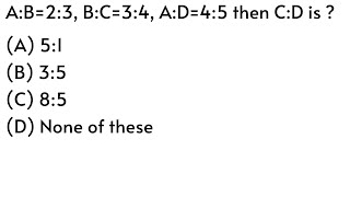 Download Lagu A:B=2:3, B:C=3:4, A:D=4:5 then C:D is |PPSC |Math |Urdu/Hindi Thumbnail