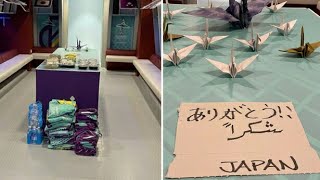 Japan clean dressing room, leave paper cranes after World Cup win over Germany