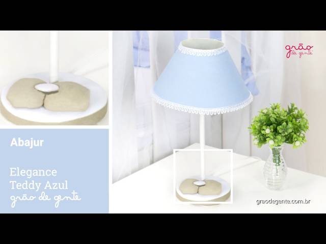 Abajur Elegance Teddy Azul | Ref: 59198