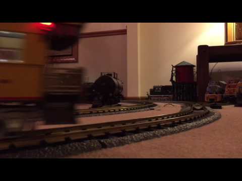 G Scale Hudson And 4-6-2 Pacific Pulling Passenger And Freight Trains